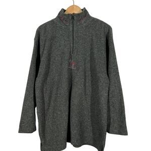 Victoria's Secret Country Quarter Zip Pullover Embroider LS Casual Sweatshirt S